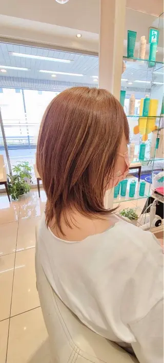 ミディアム Ash瀬谷 長嶋零のヘアスタイル