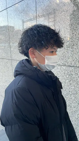 ショート パーマ メンズパーマのプロ 川野翔太のヘアスタイル
