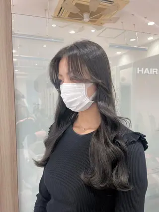 ロング 韓国ヘア/耳ツボジュ エリー♡ayumuのヘアスタイル