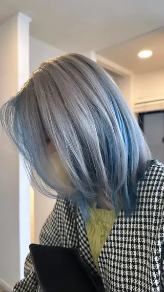 ミディアム カラー ハイトーン特化サロン 代表　中谷蓮のヘアスタイル