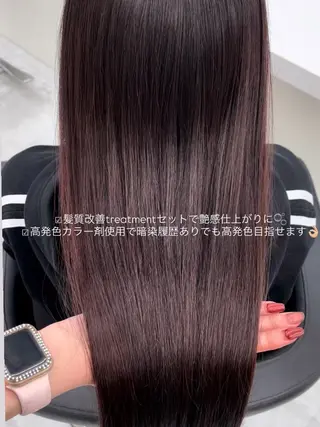 セミロング Hina🎀♡ 暖色/縮毛のヘアスタイル