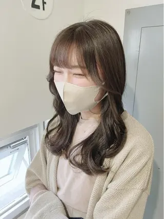 ロング カラー ヘアアレンジ 🤍清楚系 韓国レイヤー🤍拓朗のヘアスタイル