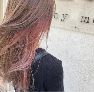 セミロング カラー 髪質改善色素改善特化 keiのヘアスタイル