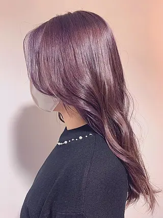 ロング カラー 傷ませない縮毛矯正／ 吉岡 美江のヘアスタイル