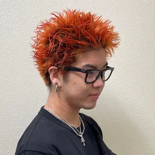 ショート カラー パーマ ヘアアレンジ メンズ キッズ ネイル マツエク・マツパ アイブロウ メンズ専門/パーマ/ フェード/みづきのヘアスタイル