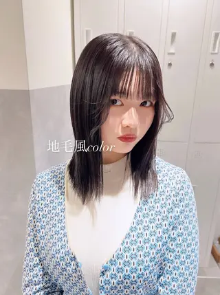 ミディアム カラー TOMONA👑 GiseL梅田店のヘアスタイル