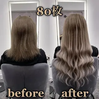 ロング KOSEI シールエクステのヘアスタイル