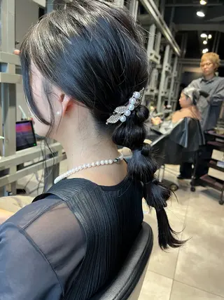 ヘアアレンジ ✨髪質改善矯正× ブリーチ✨YU-KIのヘアスタイル