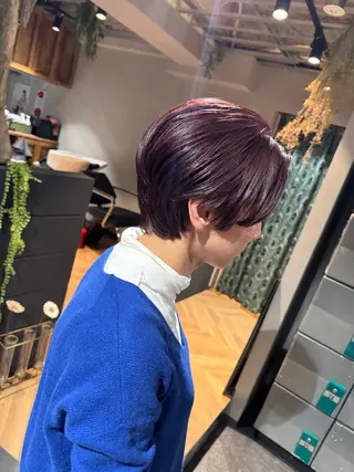 ショート カラー ravens デザインカラーのヘアスタイル