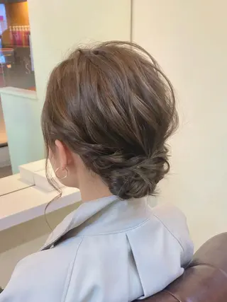ミディアム ヘアアレンジ ヘアセット/エクステ cocoro🐹🎀のヘアスタイル