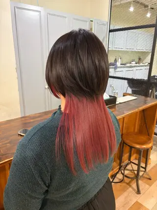 ロング カラー 艶レイヤー/ウルフ屋 さん🐺Mari🪽のヘアスタイル