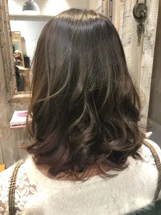 セミロング 川野 賢のヘアスタイル