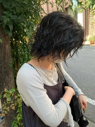 ショート パーマ パーマ/ボブ/ レイヤー/豊浦翔太のヘアスタイル