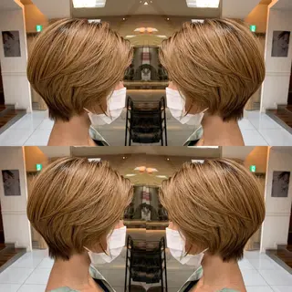 ショート 髪質改善/縮毛矯正 /ブリーチ矯正/岡部のヘアスタイル