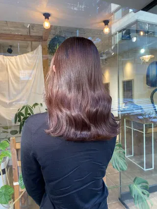 セミロング カラー Joule銀座 石山あやのヘアスタイル