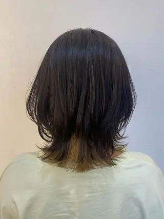 ミディアム カラー ✴︎ヒラガカナ✴︎ ECLAT HAIRのヘアスタイル