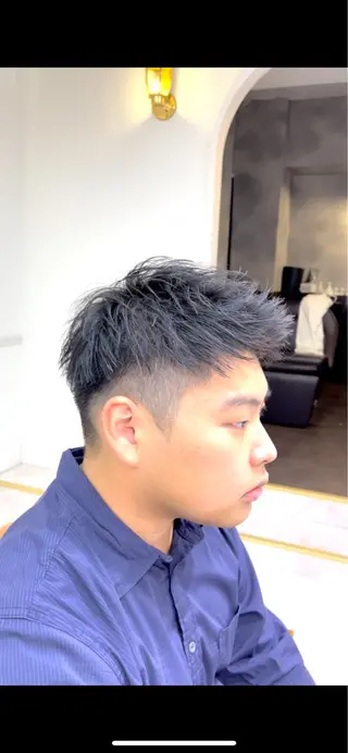 パーマ メンズ 波巻きスパイラル 近藤剛　浦和のヘアスタイル