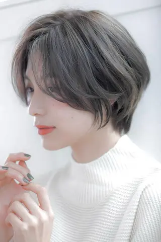 ショート カラー mulum所属・ボブパーマ/ ウルフパーマ原科🪴のヘアスタイル