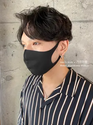 ショート パーマ メンズ 竹嶌 健吾のヘアスタイル