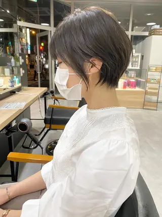 ミディアム カラー giinii所属・横浜縮毛矯正 ☆渋谷良太のヘアスタイル