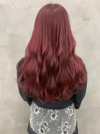 ロング カラー ブームボックス所属・🐝ハイトーンカラー hachi🐝のヘアスタイル