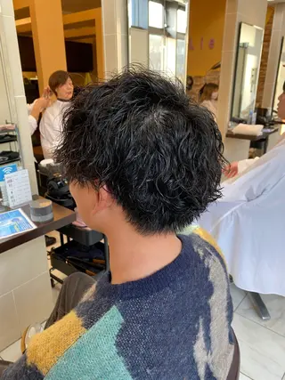 パーマ メンズ ⭐️透明感カラー/ パーマ⭐️宮野翔のヘアスタイル