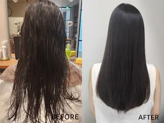 ロング 青木 力のヘアスタイル