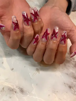 ロング nail&eyelash   NICO所属・KINUGASA YUKAのネイルデザイン