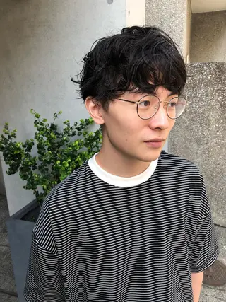 ショート パーマ メンズ ブランロール中目黒店所属・stylist 杉浦駿生のヘアスタイル