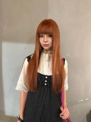 ロング カラー 美髪・シールエクステ ホソタニリョウコのヘアスタイル