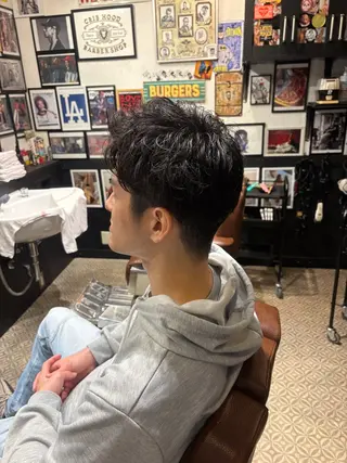 ショート パーマ メンズ CribHoodbarbershop所属・白井 昇太のヘアスタイル