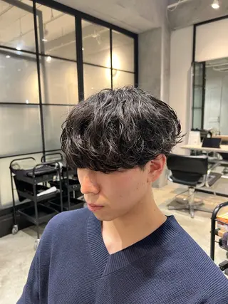 パーマ メンズ メンズカット/柏/韓 国/メンズパーマ航太のヘアスタイル