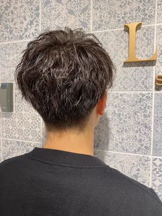 ショート パーマ メンズ lond strada所属・🌟モテ髪ショート 🌟店長 津賀涼のヘアスタイル