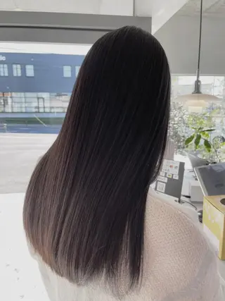 カラー ロング 艶髪/透明感カラー/ 韓国/nonokaのヘアスタイル