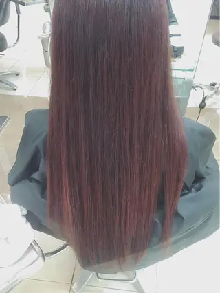 ロング カラー 斎藤 みくのヘアスタイル