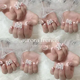 ネイル シュシュ 🎀 girly nailのネイルデザイン