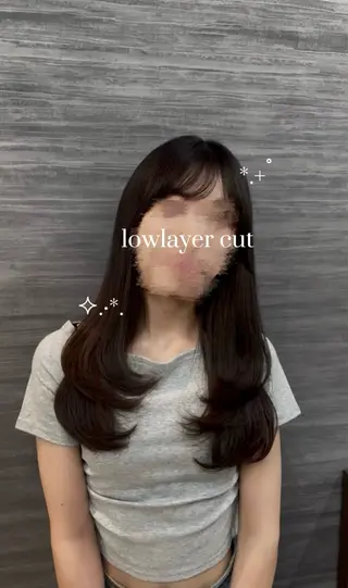 ロング 𝒌𝒂𝒓𝒊𝒏 /大阪/韓国風🩵のヘアスタイル