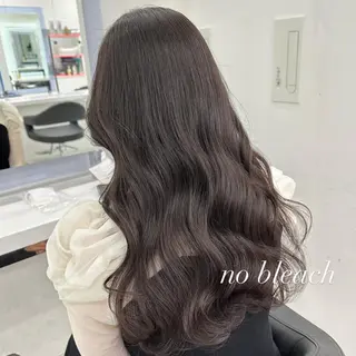 ロング カラー 🌼リナ🌼赤み消し オリーブ/ブラウンのヘアスタイル