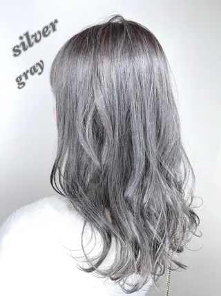セミロング カラー AI 高田馬場店のヘアスタイル