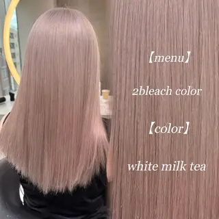 ミディアム ハイトーン特化🤍/ ハルナのヘアスタイル