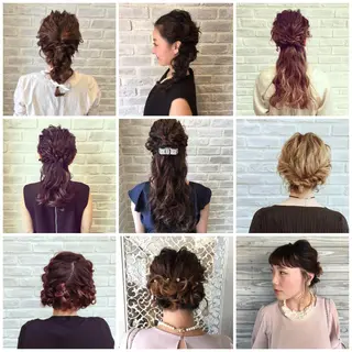 ミディアム カラー パーマ ヘアアレンジ マツエク・マツパ la fith所属・rico_by ヘアとアイブロウのヘアスタイル