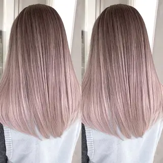 ロング カラー ブリーチ無しダブル カラー🦕まどかのヘアスタイル