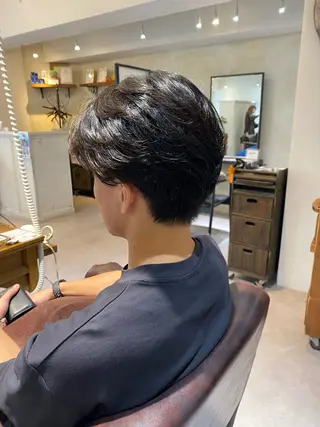 パーマ メンズ 柴田 大輔のヘアスタイル