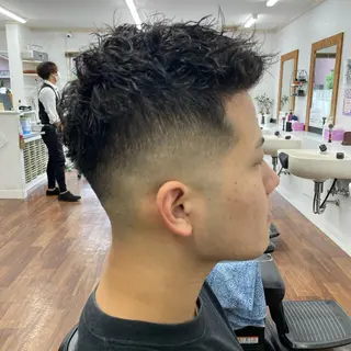 ショート パーマ メンズ レオン所属・本橋 琴実のヘアスタイル