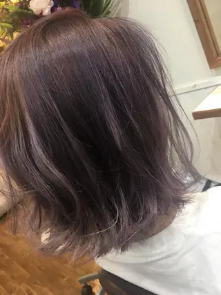 カラー ブリーチ毛縮毛矯正 👑山口のヘアスタイル