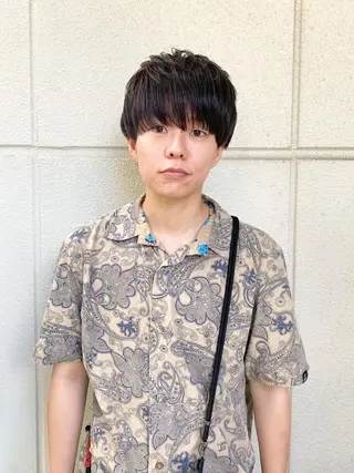 ショート カラー メンズ ボブ/レイヤー/ メンズ/池澤慎人のヘアスタイル