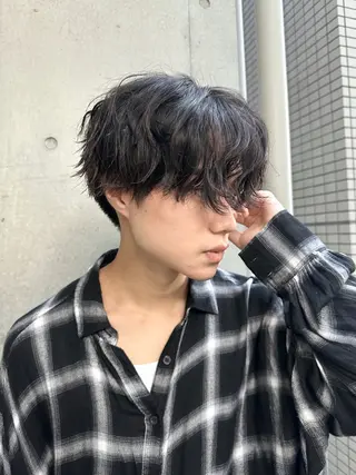 ショート カラー パーマ ヘアアレンジ メンズ メンズ特化 🦋KANOKO🦋のヘアスタイル