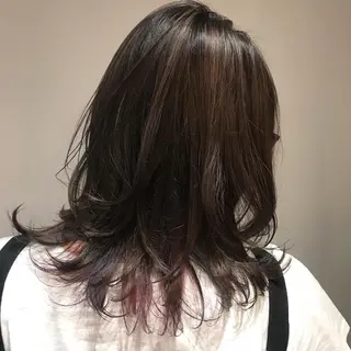 ミディアム カラー moon  ticobrae所属・こくしょう れいかのヘアスタイル