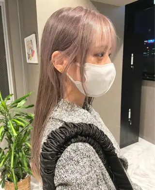 ロング カラー パーマ、ストパー モデル募集、ちはるのヘアスタイル