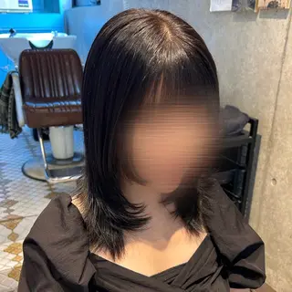 セミロング クロスパーマ× 縮毛矯正🫧あゆみのヘアスタイル